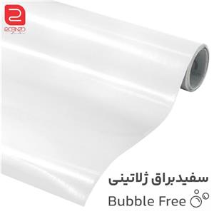 برچسب سفید براق ژلاتینی ضخیم عرض 60