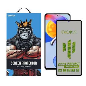 گلس حریم شخصی گوشی شیائومی Redmi Note 11 Pro Plus اپیکوی مدل Cactus-ESD-Privacy