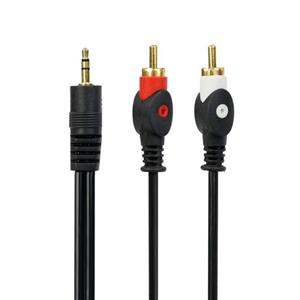 کابل تبدیل جک 3.5 میلی متری به دو RCA رویال به طول 1.5 متر