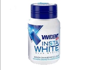 آدامس بدون شکر ویویدنت مدل Insta White با طعم نعناع 63 گرم
