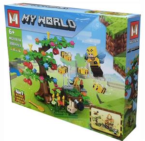 لگو «ماینکرفت، حمله زنبور» MG1181A Lego MW Mincraft My World Bee Attack MG1181A