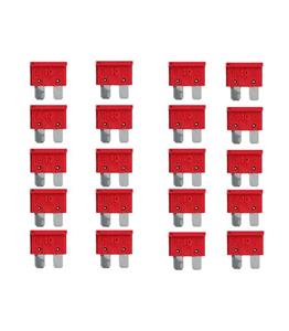 فیوز خودرو ۱۰ آمپر مدل M10 بسته ۲۰ عددی