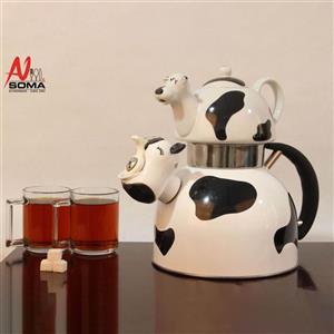 کتری قوری پرانی طرح گاو مدل 161