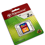 Transcend 2 GB SD Flash Memory