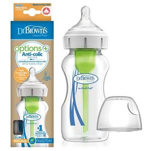 شیشه شیر عریض پیرکس دکتر براونز ۲۷۰ میلی لیتر Dr Brown’s wb91700