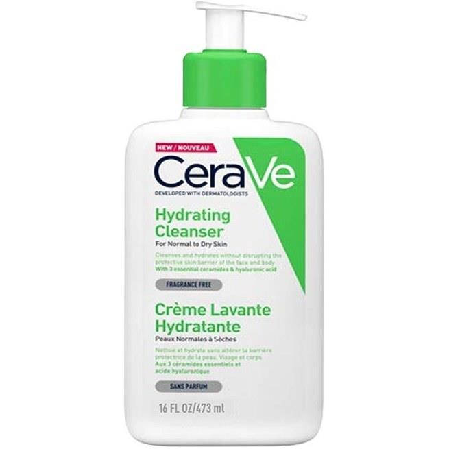 ژل شستشو و آبرسان پوست نرمال و خشک سراوی 437 میل