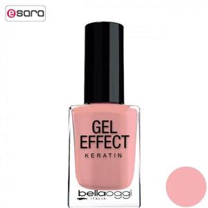 لاک ناخن بلاوجی مدل GEL EFFECT KERATIN شماره pink  and  milk 051