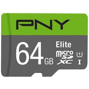 کارت حافظه Micro SD برند PNY مدل Elite ظرفیت 64g