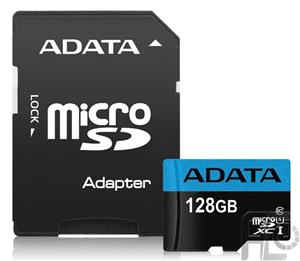 کارت حافظه microSDXC ای دیتا مدل Premier ظرفیت 128 گیگابایت به همراه اداپتور Micro AData V10 R100W25 128GB With Adapter 