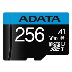 کارت حافظه microSDXC ای دیتا مدل Premier V10 A1 کلاس 10 استاندارد UHS-I سرعت 100MBps ظرفیت 256 گیگابایت