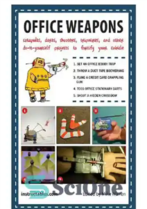 دانلود کتاب Office Weapons: Catapults, Darts, Shooters, Tripwires, and Other Do-It-Yourself Projects to Fortify Your Cubicle – سلاح های اداری:...