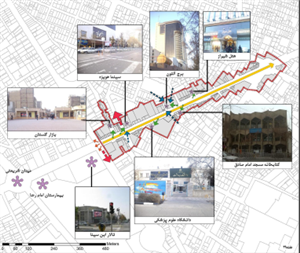 طرح شهرسازی و تحلیل و فضای شهری خیابان دانشگاه مشهد حدفاصل چهارراه دکترا تا میدان سعدی