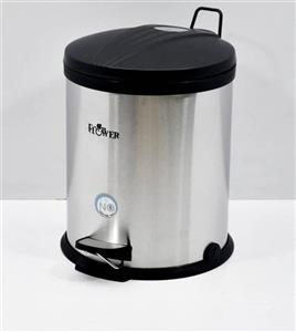 سطل زباله استیل پدالدار 5 لیتری درب مشکی