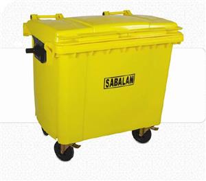 سطل زباله 1100 لیتری چرخدار 