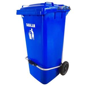 سطل زباله 100 لیتری چرخدار پدالدار 
