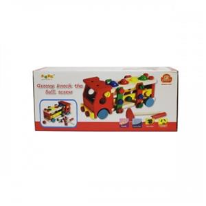 پازل اتوبوس چوبی