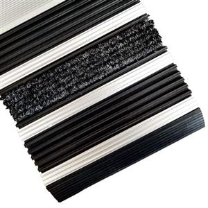 پادری آلومینیومی شیار دار موکت و PVC دورمت doormat کد D450