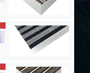 پادری آلومینیومی 1.8 سانتی با رویه موکت و پی وی سی PVC دورمت doormat کد D145