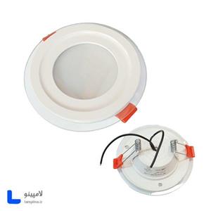 چراغ هالوژن پنل دور شیشه 7 وات روشان الکتریک مدل هلیوس