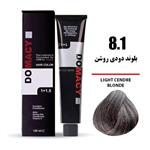 رنگ مو دوماسی سری دودی شماره 8.1 حجم 120 میلی لیتر رنگ بلوند دودی روشن