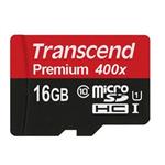 کارت حافظه microSDHC ترنسند مدل Premium کلاس 10 استاندارد UHS-I U1 سرعت 60MBps 400X ظرفیت 16 گیگابایت