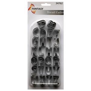 کاتر شیرینی پزی فانتاسی طرح حروف انگلیسی بسته 26 عددی