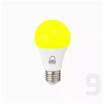 لامپ LED حبابی رنگی 9 وات زرد بروکس