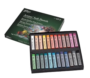 پاستل گچی 24 رنگ Soft pastel برند گالری Gallery