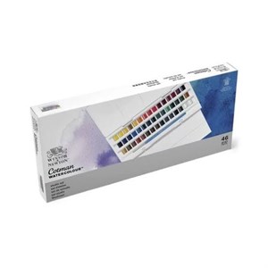 ست 46 تکه آبرنگ برند وینزور و نیوتون Winsor & Newton