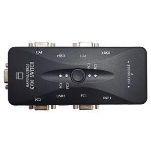 سوییچ 4 پورت KVM VGA مدل KVM-4UK