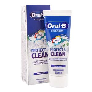 خمیر دندان اورال-بی مدل plus protect clean حجم 75 میلی لیتر