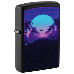 فندک زیپو اصل بلک لایت SUNSET BLACK LIGHT DES کد 49809