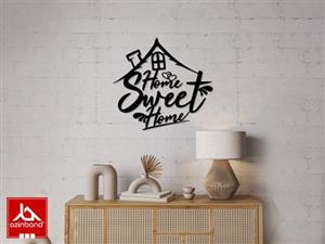 قاب دیواری فلزی طرح home sweet کد 34