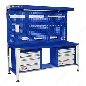 میز کار کارگاهی مدل D-1810-L برند پالت کار