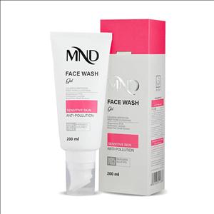 ژل شستشوی صورت برای پوست حساس ام ان دی حجم 200 میل