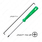 پیچ گوشتی 100×3 چهار سو کد RH-2833 برند رونیکس