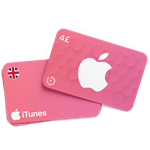 گیفت کارت ۴ پوندی اپل آیتونز انگلیس