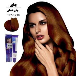 رنگ مو پیگار شماره Te7 حجم 100 میلی لیتر رنگ چای عسلی