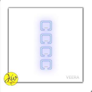 کلید لمسی چهار پل ویرا سفید