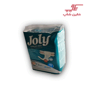 پوشینه چسبی بزرگسال چسبی جولی مدل Medium بسته بندی 10 عددی Joly Medium Adult Protective Diaper 10Pcs