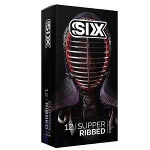 کاندوم سیکس مدل Super Ribbed بسته 12 عددی 