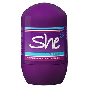 رول ضد تعریق زنانه شی مدل is Secret حجم 40 میلی لیتر She is Secret For Women Roll-On Deodorant 40ml