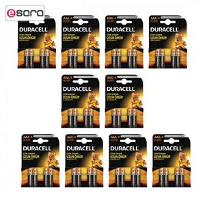 باتری نیم قلمی دوراسل مدل LR03 بسته 40 عددی Duracell LR03 AAA Battery Pack Of 40