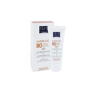 ضدآفتاب  مینرال رنگی آیسیس فارما  ---UVEBLOCK  Tinted Cream SPF 50 ISIS Pharma 