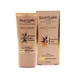 کرم ضد آفتاب spf 50 پودری و پرایمری سان سیف رنگ بژ رز گلد - Sun Safe Sun Screen SPF 50 For All Skins