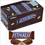 شکلات اسنیکرز اصل وزن 50 گرم ا Snickers chocolate original, weight 50 grams باکس ۲۴ عددی
