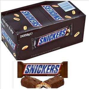 اسنیکرز شکلات مغزدار بادام زمینی - 50 گرم ا Snickers Chocolate Peanut product wi