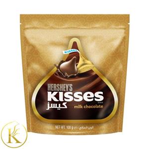 شکلات هرشیز کیسز شیری 100 گرم Hersheys kisses 