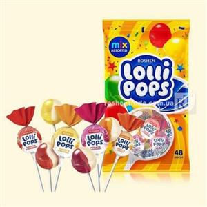 آبنبات چوبی لولی پاپز Lollipops روشن بسته 48 عددی