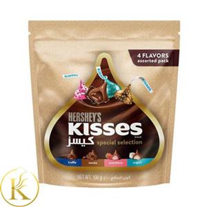 شکلات هرشیز کیسز اسپشیال دارای 4 مدل 100 گرم Hersheys kisses 